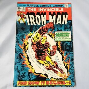 The Invincible Iron Man Comic Book Issue #71 Marvel 1975 VG+ Ron Wilson Cover
